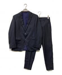 UNIVERSAL LANGUAGE（ユニバーサルランゲージ）の古着「2Bウールブレンドシングルブレストセットアップスーツ」｜ネイビー