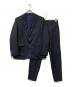 UNIVERSAL LANGUAGE（ユニバーサルランゲージ）の古着「2Bウールブレンドシングルブレストセットアップスーツ」｜ネイビー