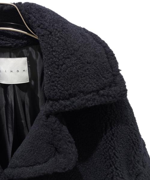 CINOH（チノ）CINOH (チノ) BOA COAT ブラック サイズ:36の古着・服飾アイテム