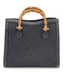 AULENTTI（オウレンティ）の古着「BAMBOO トートバッグ」｜ブラック