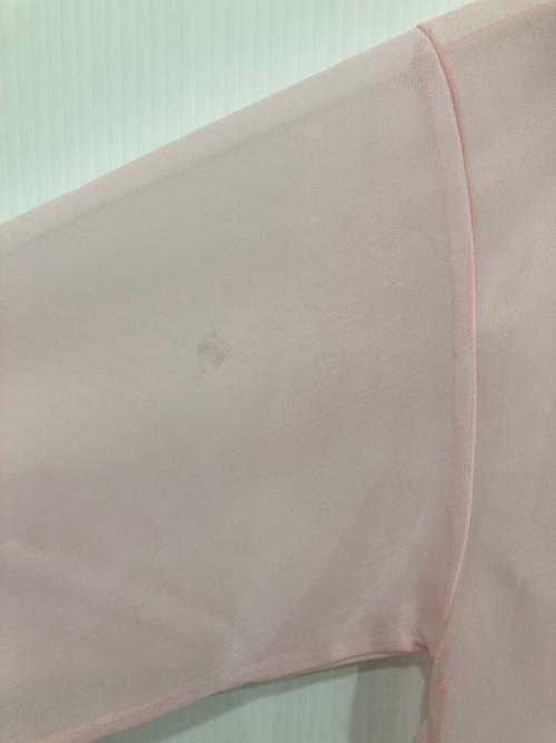 JIL SANDER（ジルサンダー）JIL SANDER (ジルサンダー) ロゴプリントシースルーTシャツ ピンク サイズ:Sの古着・服飾アイテム