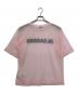JIL SANDER (ジルサンダー) ロゴプリントシースルーTシャツ ピンク サイズ:S：17000円