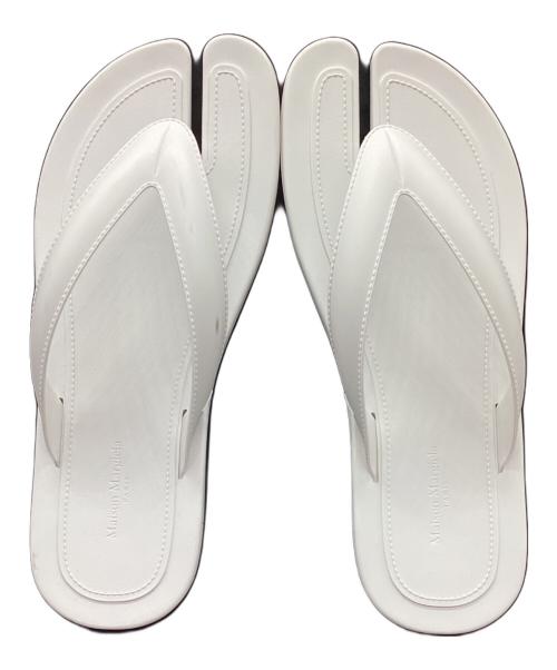 Maison Margiela（メゾンマルジェラ）Maison Margiela (メゾンマルジェラ) トングサンダル ホワイト サイズ:37の古着・服飾アイテム