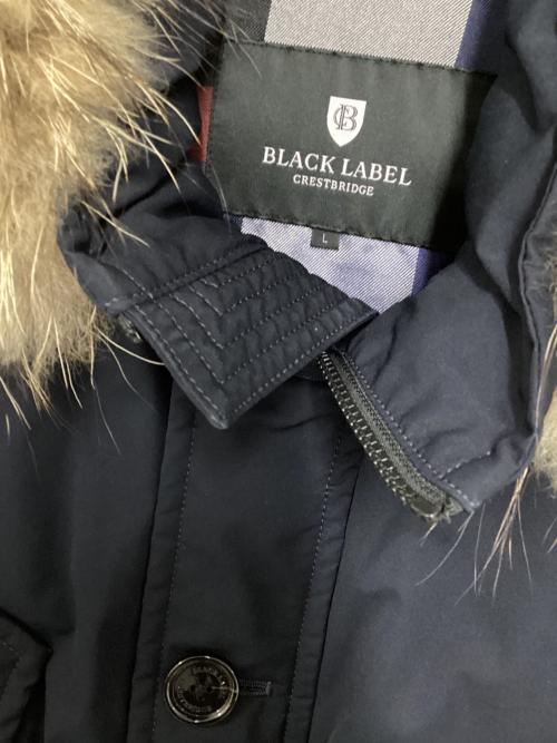 BLACK LABEL CRESTBRIDGE（ブラックレーベル クレストブリッジ）BLACK LABEL CRESTBRIDGE (ブラックレーベル クレストブリッジ) ダウンコート ネイビー サイズ:Lの古着・服飾アイテム