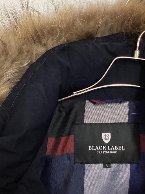 BLACK LABEL CRESTBRIDGE（ブラックレーベル クレストブリッジ）BLACK LABEL CRESTBRIDGE (ブラックレーベル クレストブリッジ) ダウンコート ネイビー サイズ:Lの古着・服飾アイテム