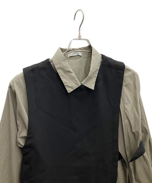 LOVELESS（ラブレス）LOVELESS (ラブレス) ベストセット オーバーシャツドレス カーキ サイズ:SIZE36の古着・服飾アイテム