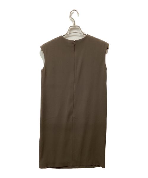 BEIGE（ベイジ）BEIGE (ベイジ) CINDY / サイドタックドレス ブラウン サイズ:32の古着・服飾アイテム