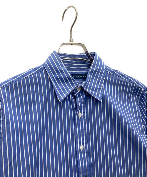 RALPH LAUREN（ラルフローレン）RALPH LAUREN (ラルフローレン) ストライプシャツワンピース ブルー サイズ:SIZE9の古着・服飾アイテム