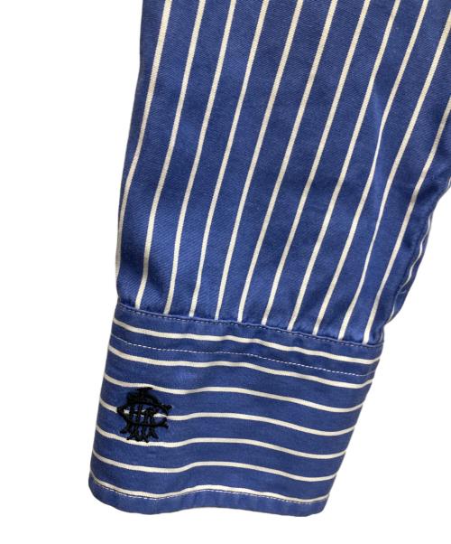 RALPH LAUREN（ラルフローレン）RALPH LAUREN (ラルフローレン) ストライプシャツワンピース ブルー サイズ:SIZE9の古着・服飾アイテム