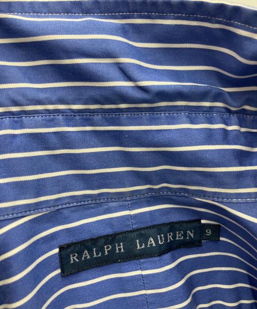 RALPH LAUREN（ラルフローレン）RALPH LAUREN (ラルフローレン) ストライプシャツワンピース ブルー サイズ:SIZE9の古着・服飾アイテム
