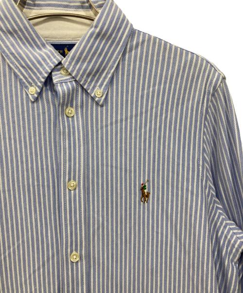 RALPH LAUREN（ラルフローレン）RALPH LAUREN (ラルフローレン) ストライプシャツワンピース ブルー サイズ:Mの古着・服飾アイテム