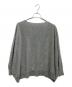 中古・古着 L'Appartement (アパルトモン) Boatneck Volume Knit グレー サイズ:SIZEFREE：6000円