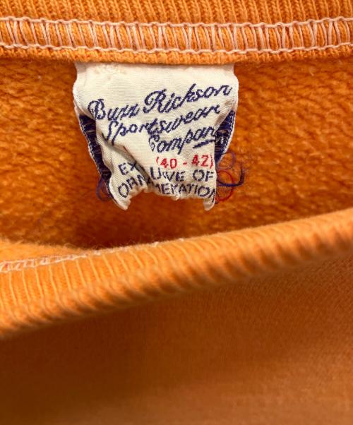 BUZZ RICKSON'S（バズリクソンズ）BUZZ RICKSON'S (バズリクソンズ) フリーダムスリーブ スウェット オレンジ サイズ:40-42の古着・服飾アイテム