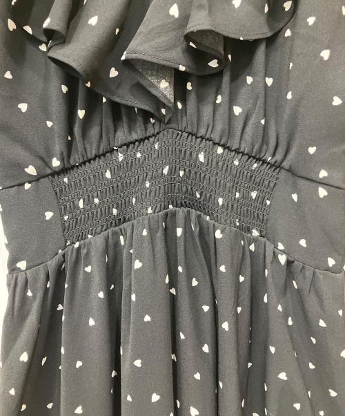 MISTREASS（ミストレアス）MISTREASS (ミストレアス) Heart Pattern Off Shoulder Frill Dress ブラック サイズ:Free 未使用品の古着・服飾アイテム