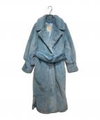 qumerryキュメリ）の古着「エコファーオーバーコート」｜ブルー