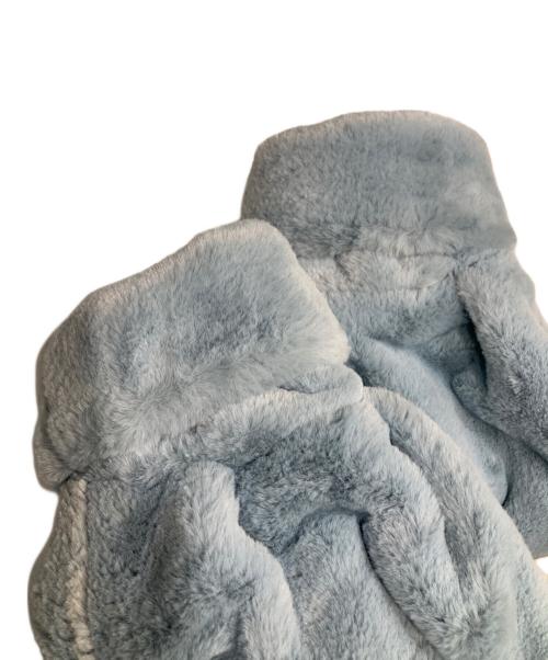 qumerry（キュメリ）qumerry (キュメリ) エコファーオーバーコート ブルー サイズ:freeの古着・服飾アイテム