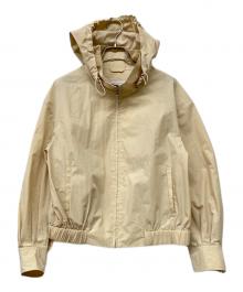 MACKINTOSH LONDON（マッキントッシュ ロンドン）の古着「コットンナイロンタイプライターフーデッドブルゾン」｜ベージュ