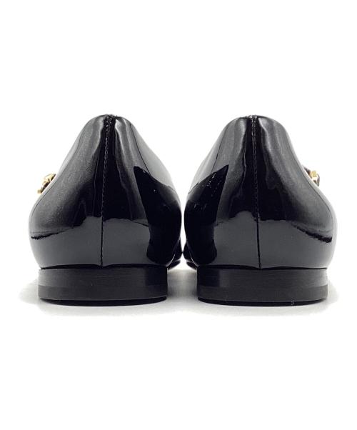 Gianvito Rossi（ジャンヴィト ロッシ）Gianvito Rossi (ジャンヴィト・ロッシ) フラットパンプス ブラック サイズ:38の古着・服飾アイテム