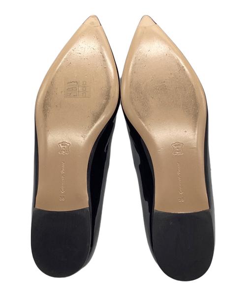 Gianvito Rossi（ジャンヴィト ロッシ）Gianvito Rossi (ジャンヴィト・ロッシ) フラットパンプス ブラック サイズ:38の古着・服飾アイテム