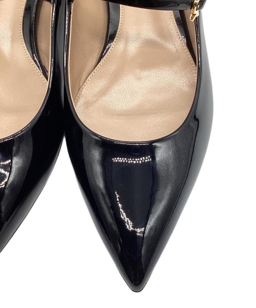 Gianvito Rossi（ジャンヴィト ロッシ）Gianvito Rossi (ジャンヴィト・ロッシ) フラットパンプス ブラック サイズ:38の古着・服飾アイテム