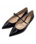 Gianvito Rossi（ジャンヴィト・ロッシ）の古着「フラットパンプス」｜ブラック