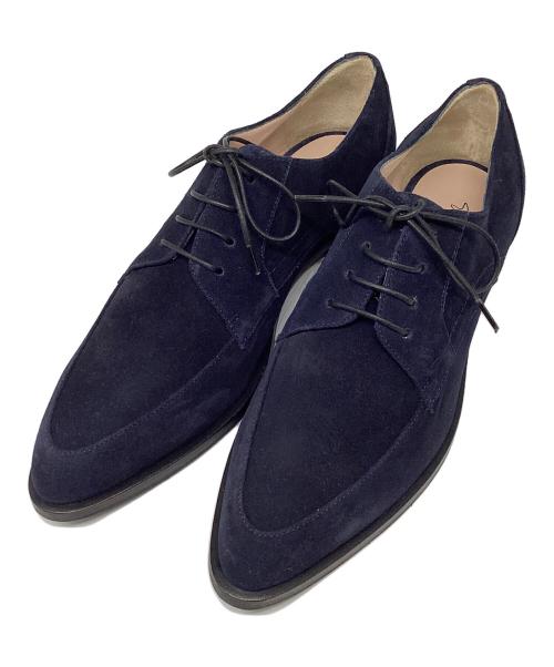 GIORGIO ARMANI（ジョルジョアルマーニ）GIORGIO ARMANI (ジョルジョアルマーニ) スウェードレザーシューズ ネイビー サイズ:36の古着・服飾アイテム