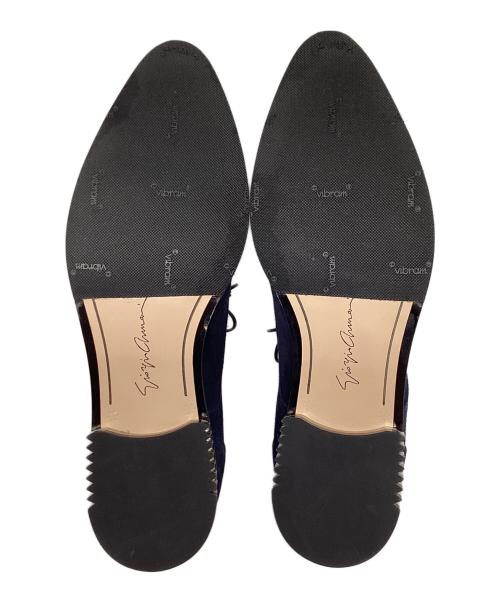 GIORGIO ARMANI（ジョルジョアルマーニ）GIORGIO ARMANI (ジョルジョアルマーニ) スウェードレザーシューズ ネイビー サイズ:36の古着・服飾アイテム