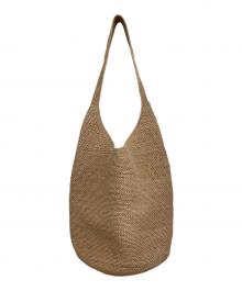 HELEN KAMINSKI（ヘレンカミンスキー）の古着「ラフィアワンショルダーバッグ」｜ブラウン