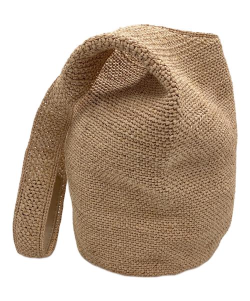 HELEN KAMINSKI（ヘレンカミンスキー）HELEN KAMINSKI (ヘレンカミンスキー) ラフィアワンショルダーバッグ ブラウンの古着・服飾アイテム