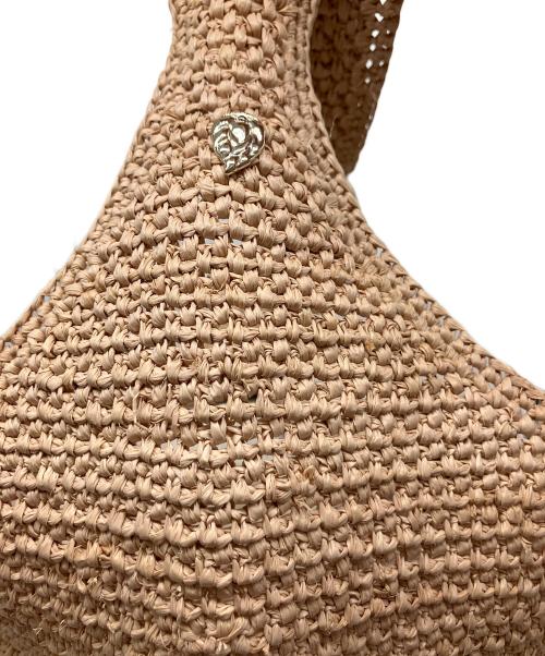 HELEN KAMINSKI（ヘレンカミンスキー）HELEN KAMINSKI (ヘレンカミンスキー) ラフィアワンショルダーバッグ ブラウンの古着・服飾アイテム