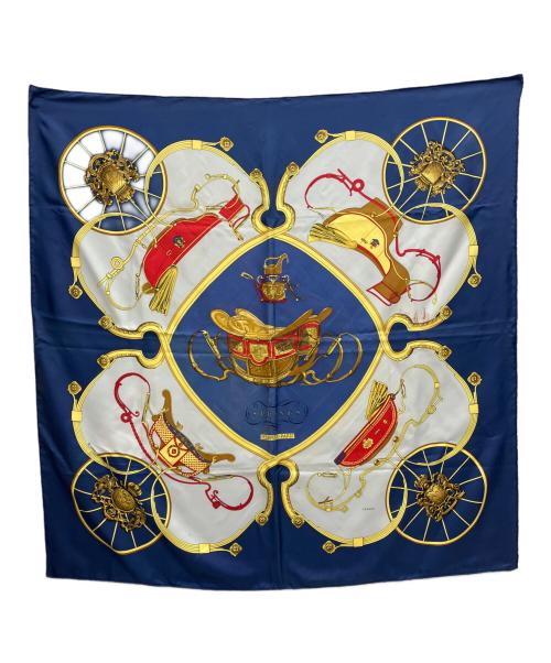 HERMES（エルメス）HERMES (エルメス) SPRINGS　カレ90 ネイビーの古着・服飾アイテム