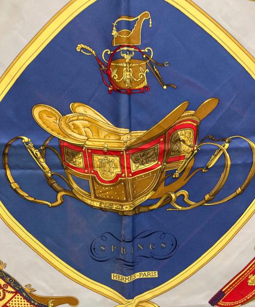 HERMES（エルメス）HERMES (エルメス) SPRINGS　カレ90 ネイビーの古着・服飾アイテム