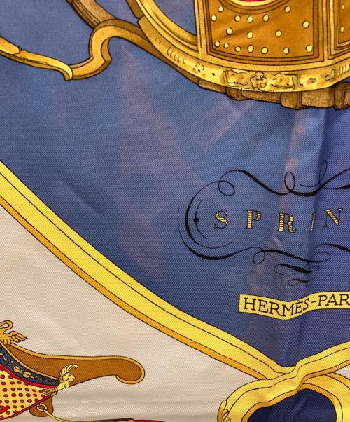 HERMES（エルメス）HERMES (エルメス) SPRINGS　カレ90 ネイビーの古着・服飾アイテム
