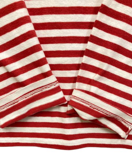 45R（フォーティファイブ・アール）45R (フォーティファイブ・アール) 36番天竺の908バスクTシャツ レッド サイズ:FREEの古着・服飾アイテム