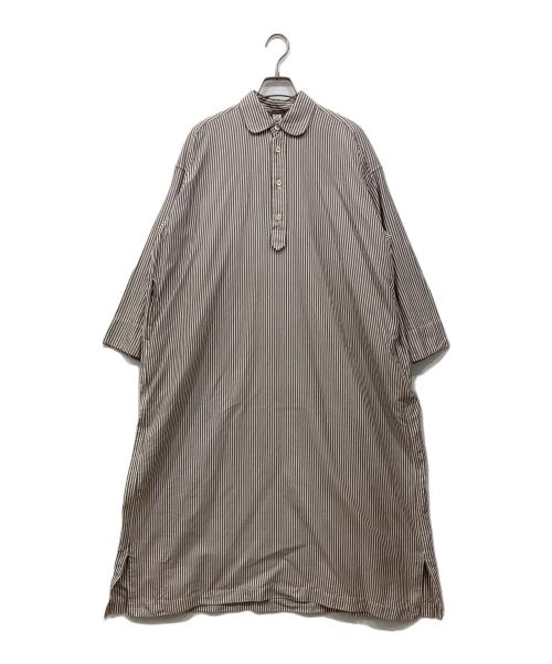 45R（フォーティファイブ・アール）45R (フォーティファイブ・アール) 薄オックスのMシャツドレス ベージュ サイズ:表記無しの古着・服飾アイテム