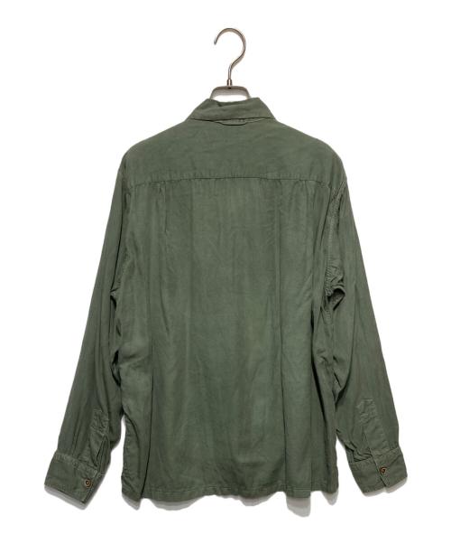 45R（フォーティファイブ・アール）45R (フォーティファイブ・アール) テンセルの908レイレイシャツ オリーブ サイズ:2の古着・服飾アイテム