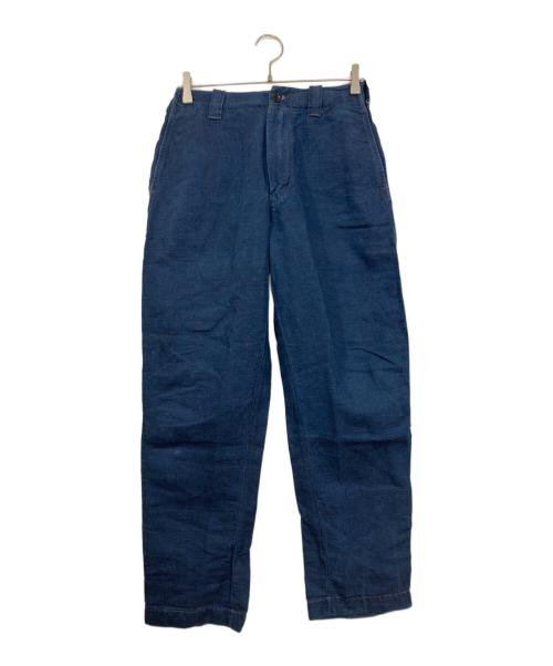 45R（フォーティファイブ・アール）45R (フォーティーファイブアール) リネンの908イージーポッポパンツ インディゴ サイズ:1の古着・服飾アイテム