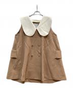 SEVEN TEN by MIHO KAWAHITOセブン テン バイ ミホ カワヒト）の古着「ビッグカラージレ」｜キャメル