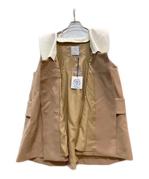 SEVEN TEN by MIHO KAWAHITO（セブン テン バイ ミホ カワヒト）SEVEN TEN by MIHO KAWAHITO (セブン テン バイ ミホ カワヒト) ビッグカラージレ キャメル サイズ:Ｓの古着・服飾アイテム