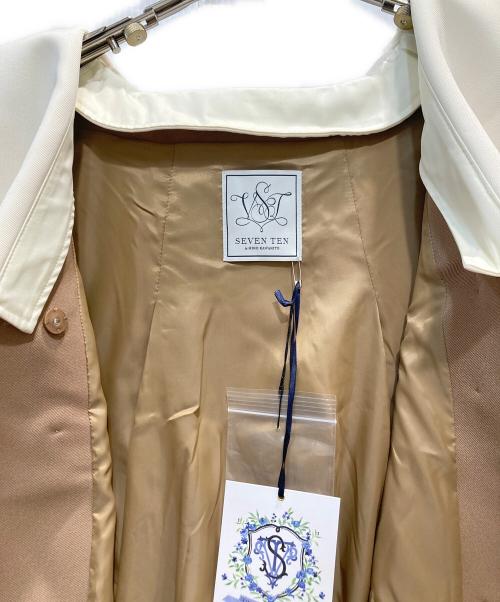 SEVEN TEN by MIHO KAWAHITO（セブン テン バイ ミホ カワヒト）SEVEN TEN by MIHO KAWAHITO (セブン テン バイ ミホ カワヒト) ビッグカラージレ キャメル サイズ:Ｓの古着・服飾アイテム