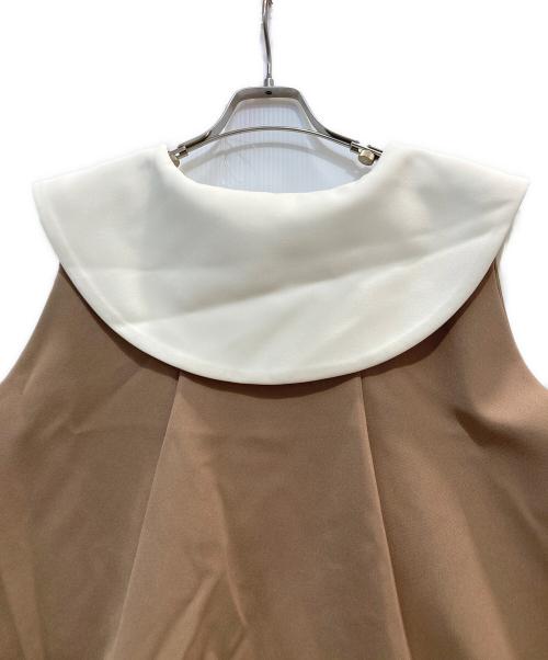 SEVEN TEN by MIHO KAWAHITO（セブン テン バイ ミホ カワヒト）SEVEN TEN by MIHO KAWAHITO (セブン テン バイ ミホ カワヒト) ビッグカラージレ キャメル サイズ:Ｓの古着・服飾アイテム