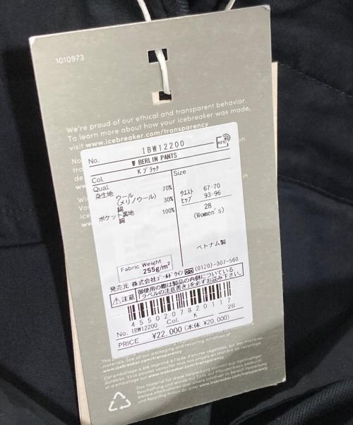 Icebreaker（アイスブレーカー）Icebreaker (アイスブレーカー) ベルリンパンツ ブラック サイズ:W28の古着・服飾アイテム