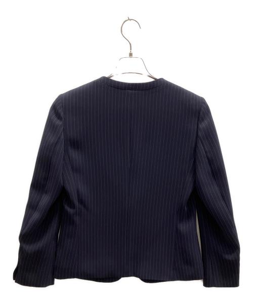 PLST（プラステ）PLST (プラステ) トリアセブレンドカラーレスジャケット ネイビー サイズ:М 未使用品の古着・服飾アイテム