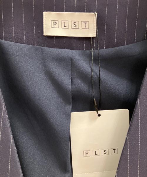 PLST（プラステ）PLST (プラステ) トリアセブレンドカラーレスジャケット ネイビー サイズ:М 未使用品の古着・服飾アイテム