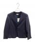 PLST（プラステ）の古着「トリアセブレンドカラーレスジャケット」｜ネイビー