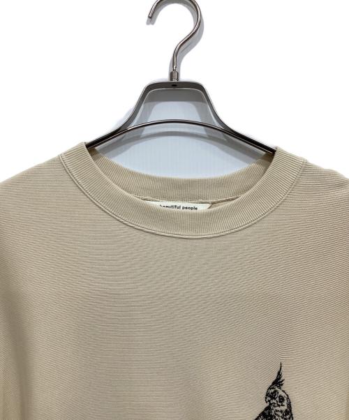 beautiful people（ビューティフルピープル）beautiful people (ビューティフルピープル) Spain Pima Wface Parakeet Pullover ベージュ サイズ:40の古着・服飾アイテム