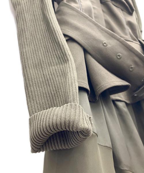 FRAY ID（フレイ アイディー）FRAY ID (フレイ アイディー) ビスチェコンビミリタリードレス カーキ サイズ:SIZE0の古着・服飾アイテム