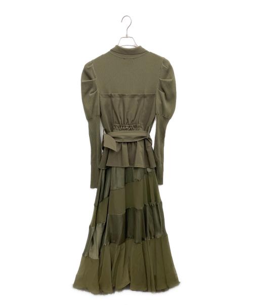 FRAY ID（フレイ アイディー）FRAY ID (フレイ アイディー) ビスチェコンビミリタリードレス カーキ サイズ:SIZE0の古着・服飾アイテム