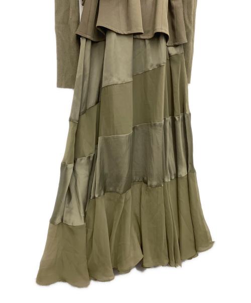 FRAY ID（フレイ アイディー）FRAY ID (フレイ アイディー) ビスチェコンビミリタリードレス カーキ サイズ:SIZE0の古着・服飾アイテム