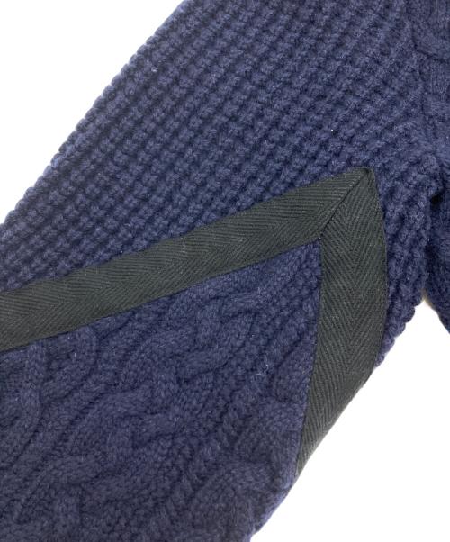 sacai（サカイ）sacai (サカイ) Cable Knit Pullover ネイビー サイズ:1の古着・服飾アイテム